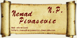 Nenad Pivašević vizit kartica